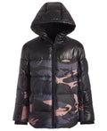Michael Kors Big Boys Camo-Print Hooded Puffer Jacket