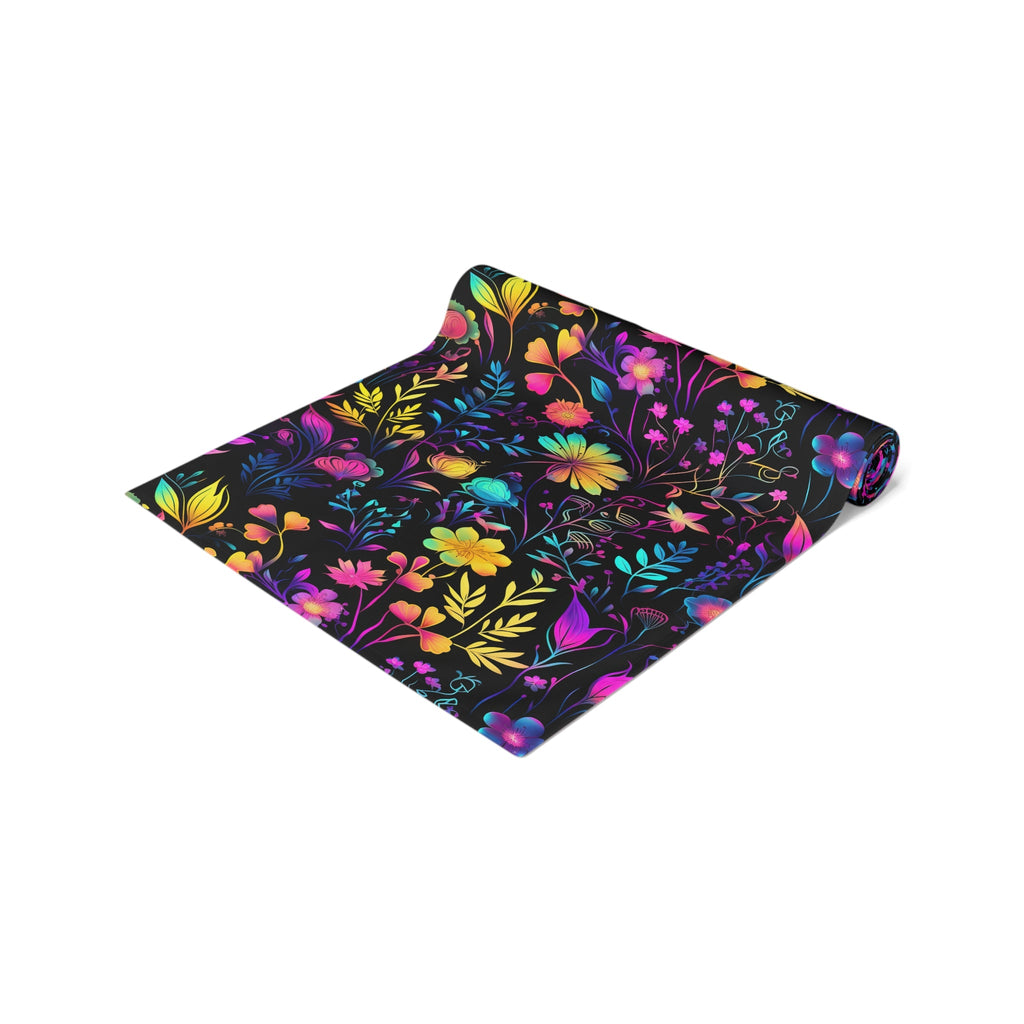 Bespattered Facade Neon Flowers Table Runner (2 sizes)