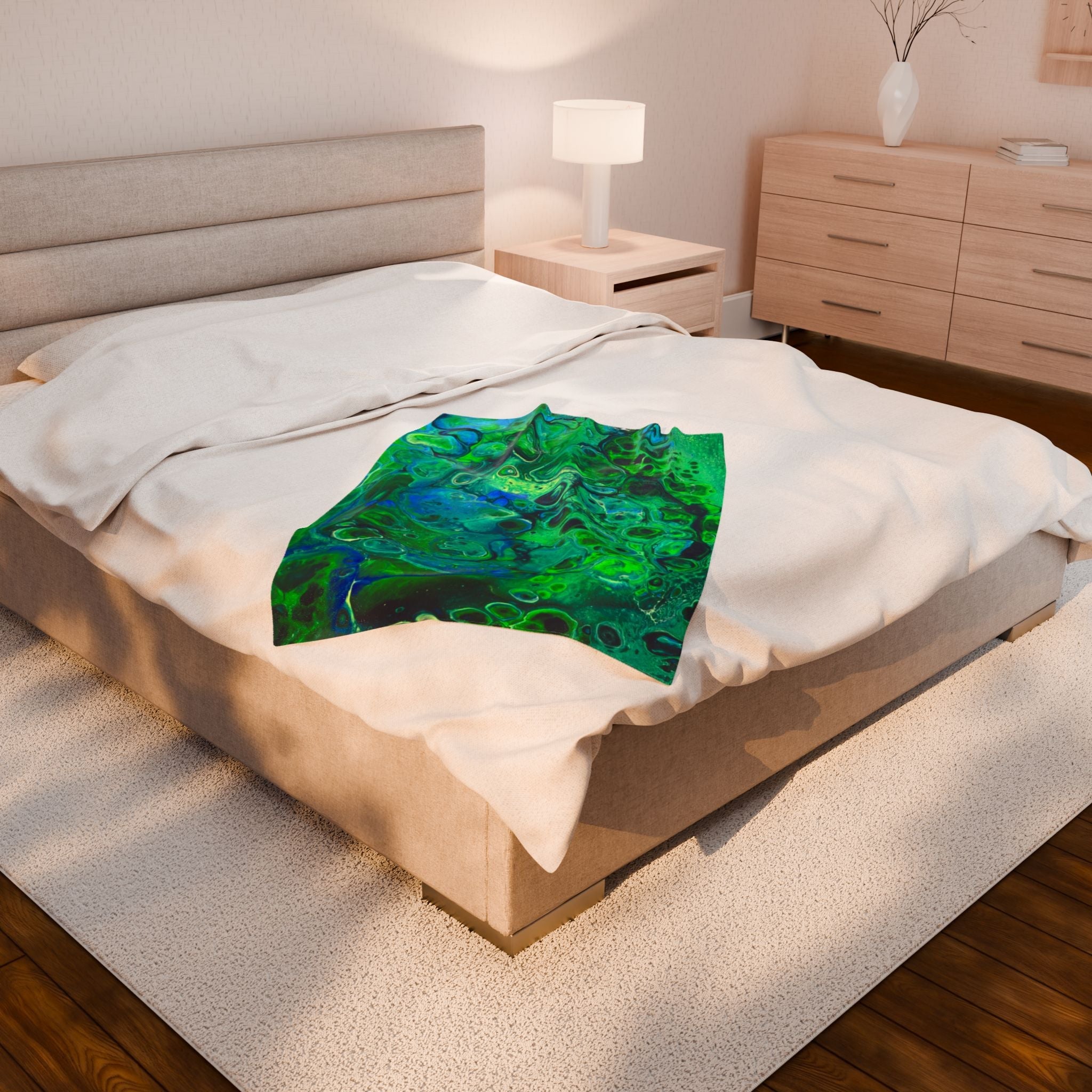Bespattered Facade Radioactive Velveteen Plush Blanket | 3 Sizes
