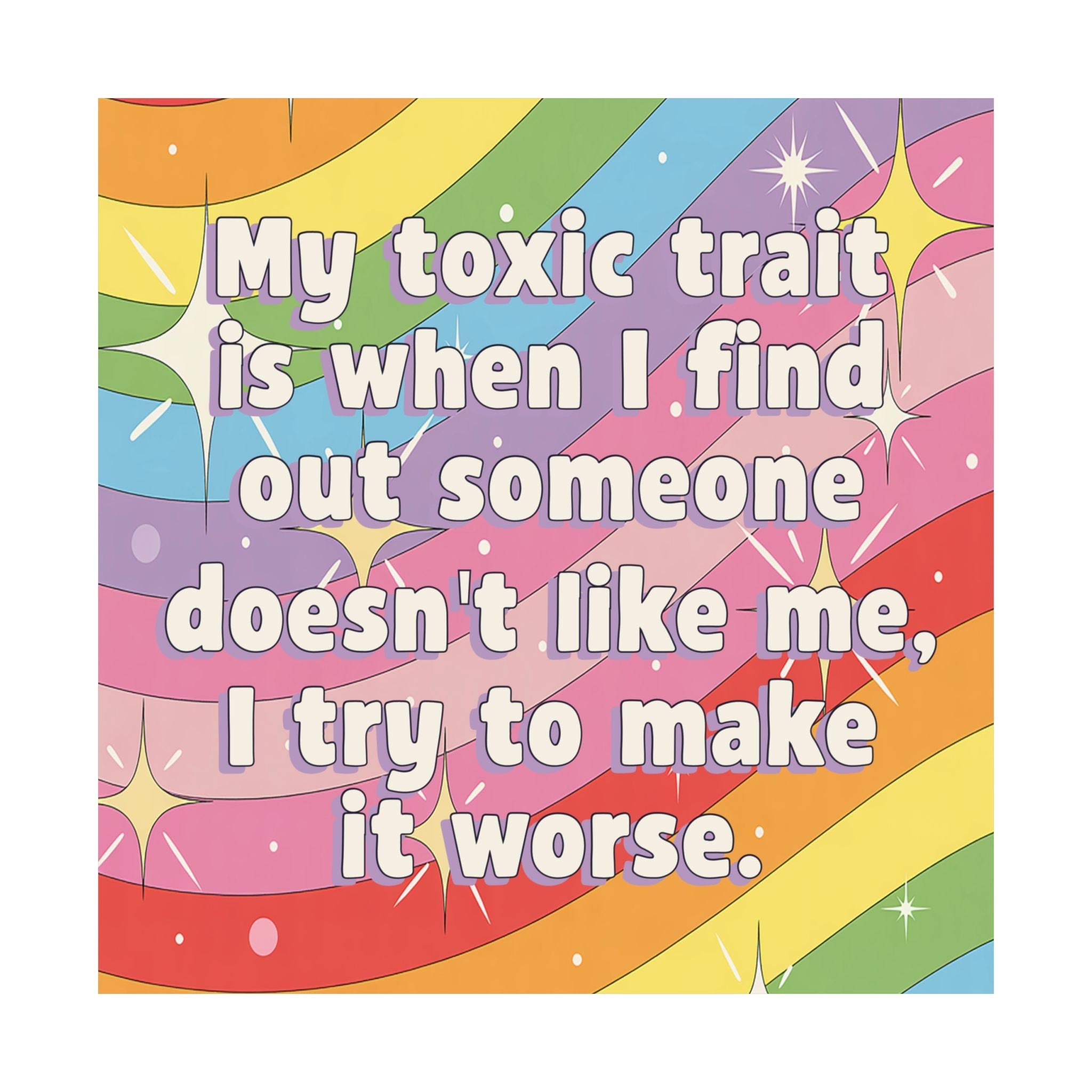 Bespattered Facade "Toxic Trait" Rainbow Giclée Archival Matte Paper Prints