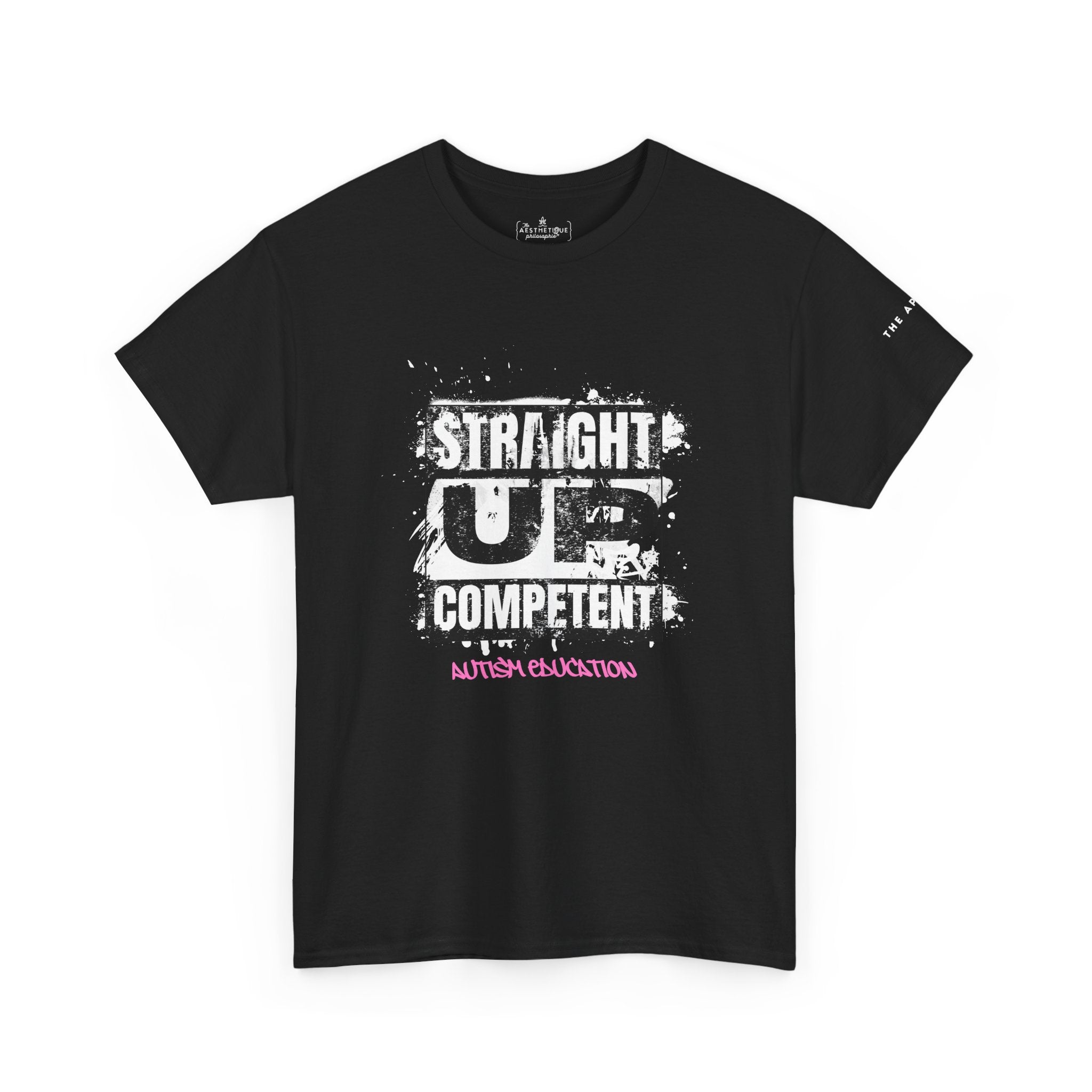 Straight Up Competent Autism Education - Adult Unisex Cotton Tee