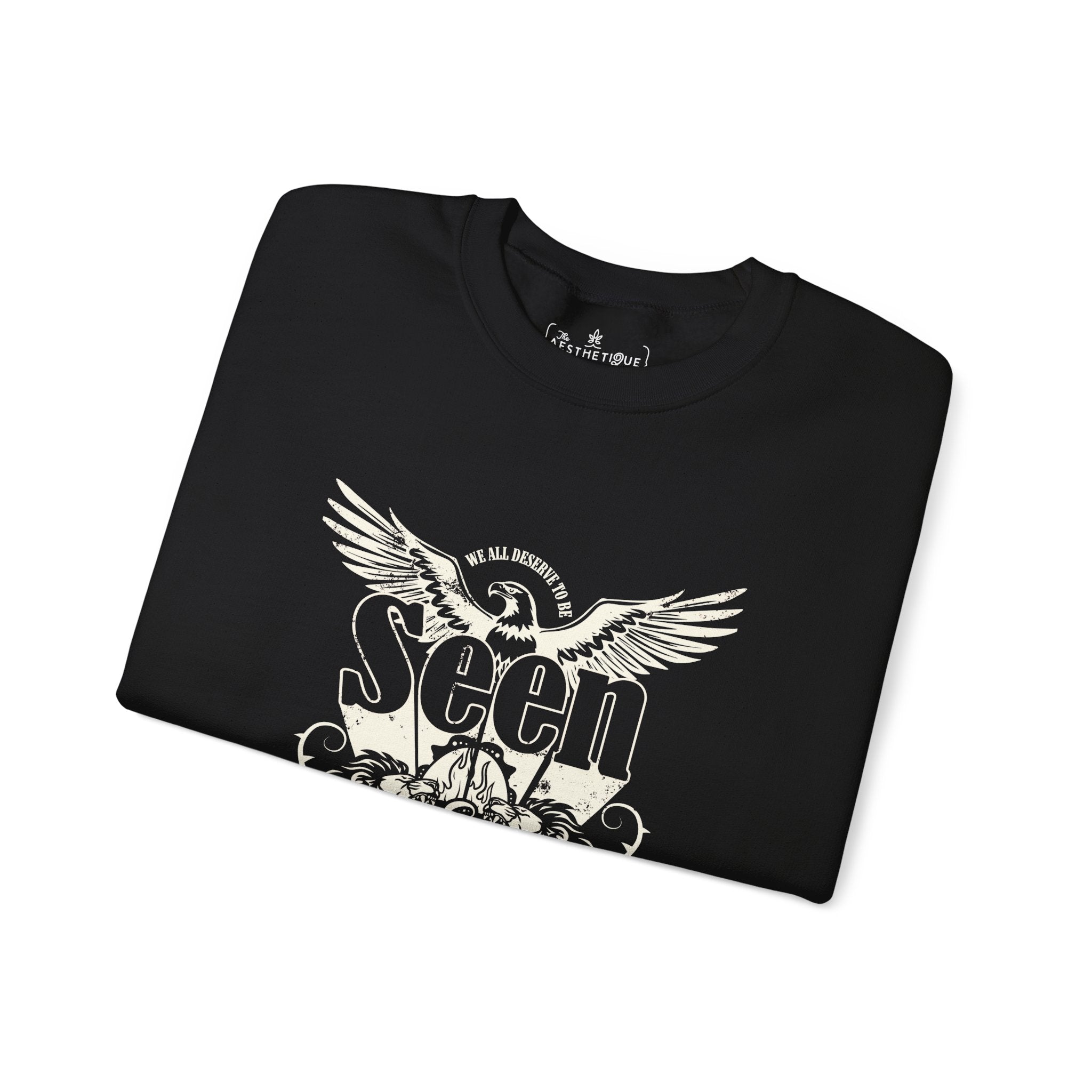 We All Deserve to be Seen & Heard - Adult Unisex Heavy Blend™ Crewneck Sweatshirt