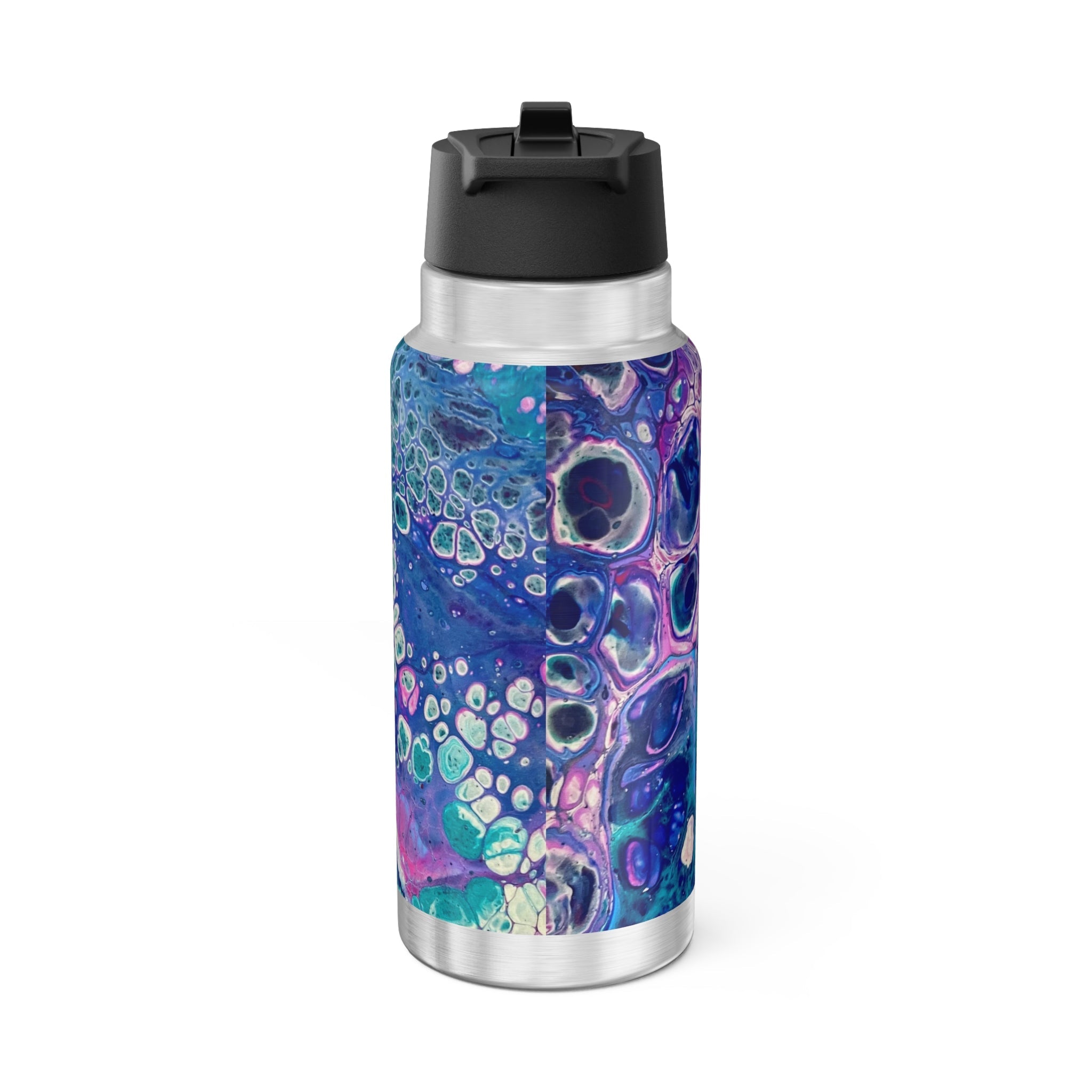 Bespattered Facade Galaxy Insulated Gator Flip-Top Stainless-Steel Tumbler 32oz