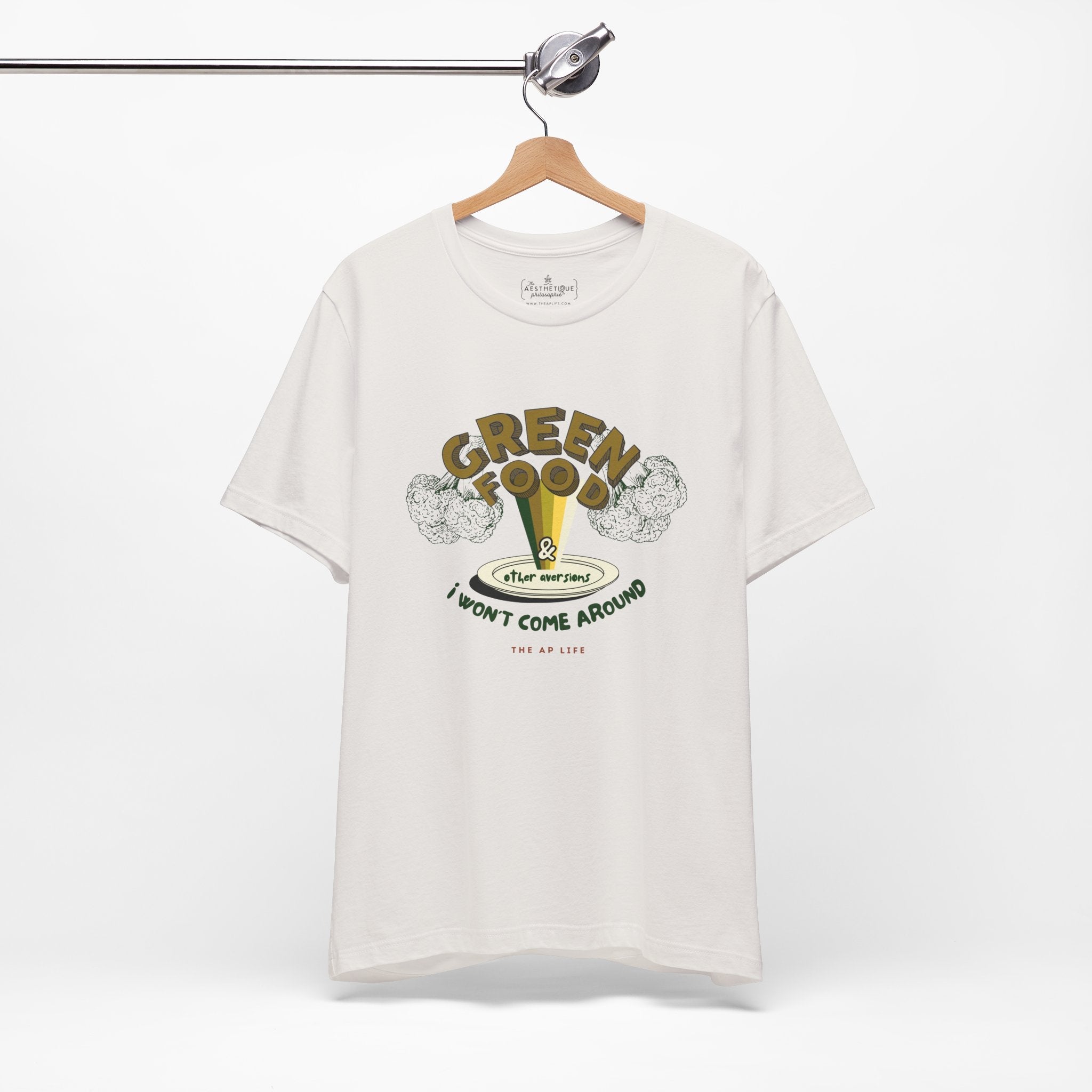 Green Food & Other Aversions I Won't Come Around - Autism/ARFID/SPD - Adult Unisex Jersey Tee