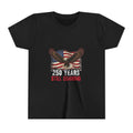 Youth Tee - "250 Years Still Soaring" Eagle American Flag Patriotic T‑Shirt