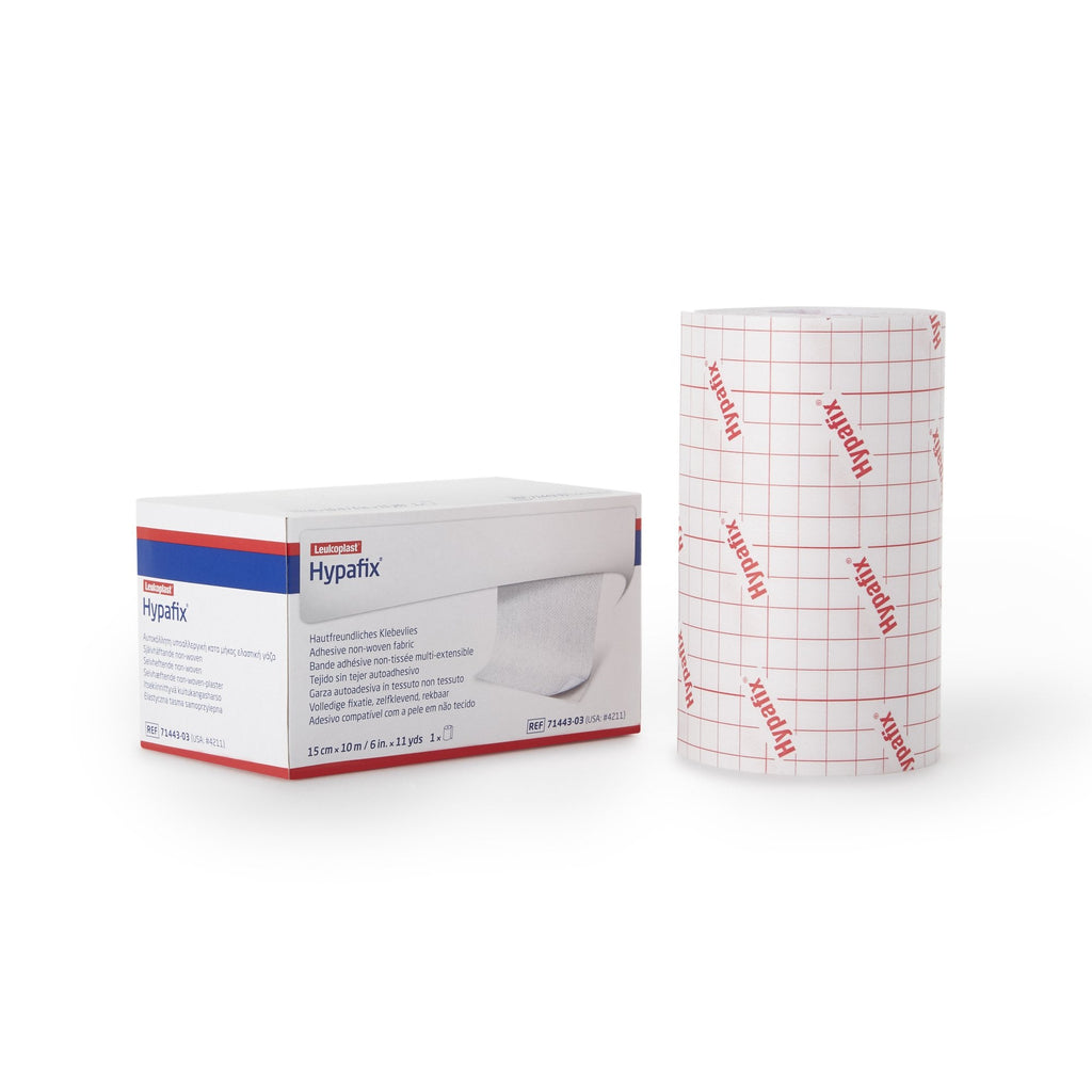 Hypafix® Nonwoven Dressing Retention Tape, 6 Inch x 10 Yard, White 4211
