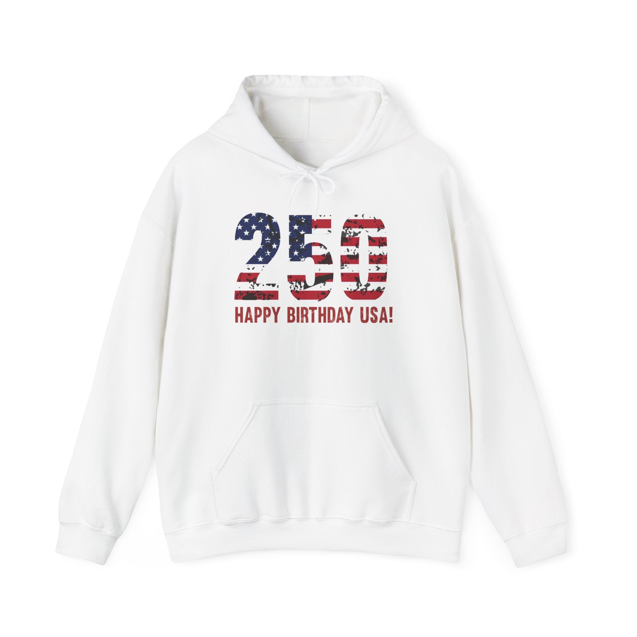 America 250 – 250 Happy Birthday USA Patriotic Pullover