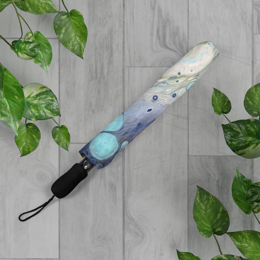 Bespattered Facade Sea Turtle Foldable Umbrella — Compact Semi-Automatic Rain Parasol