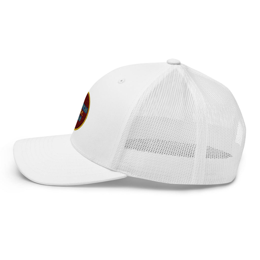 Tropical Maroon Trucker Hat