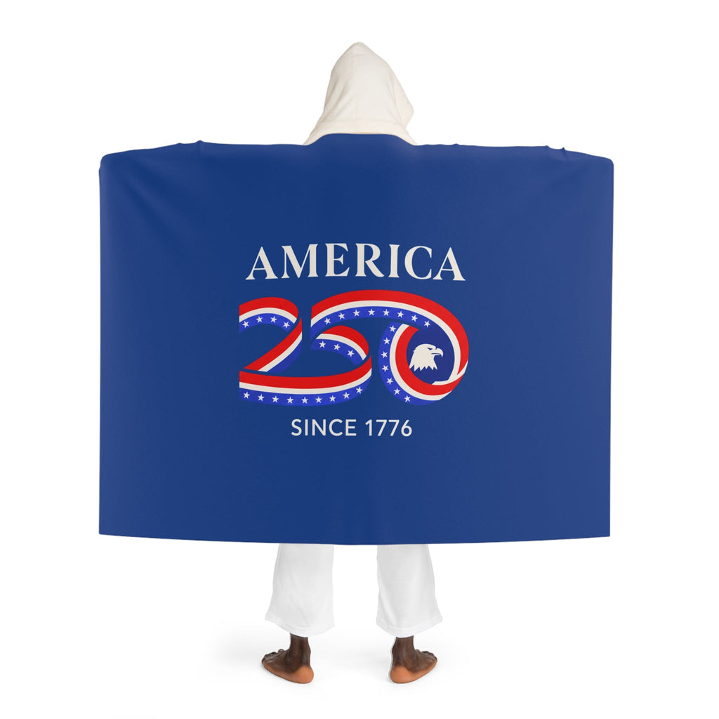 America 250 Hooded Sherpa Cozy Blanket