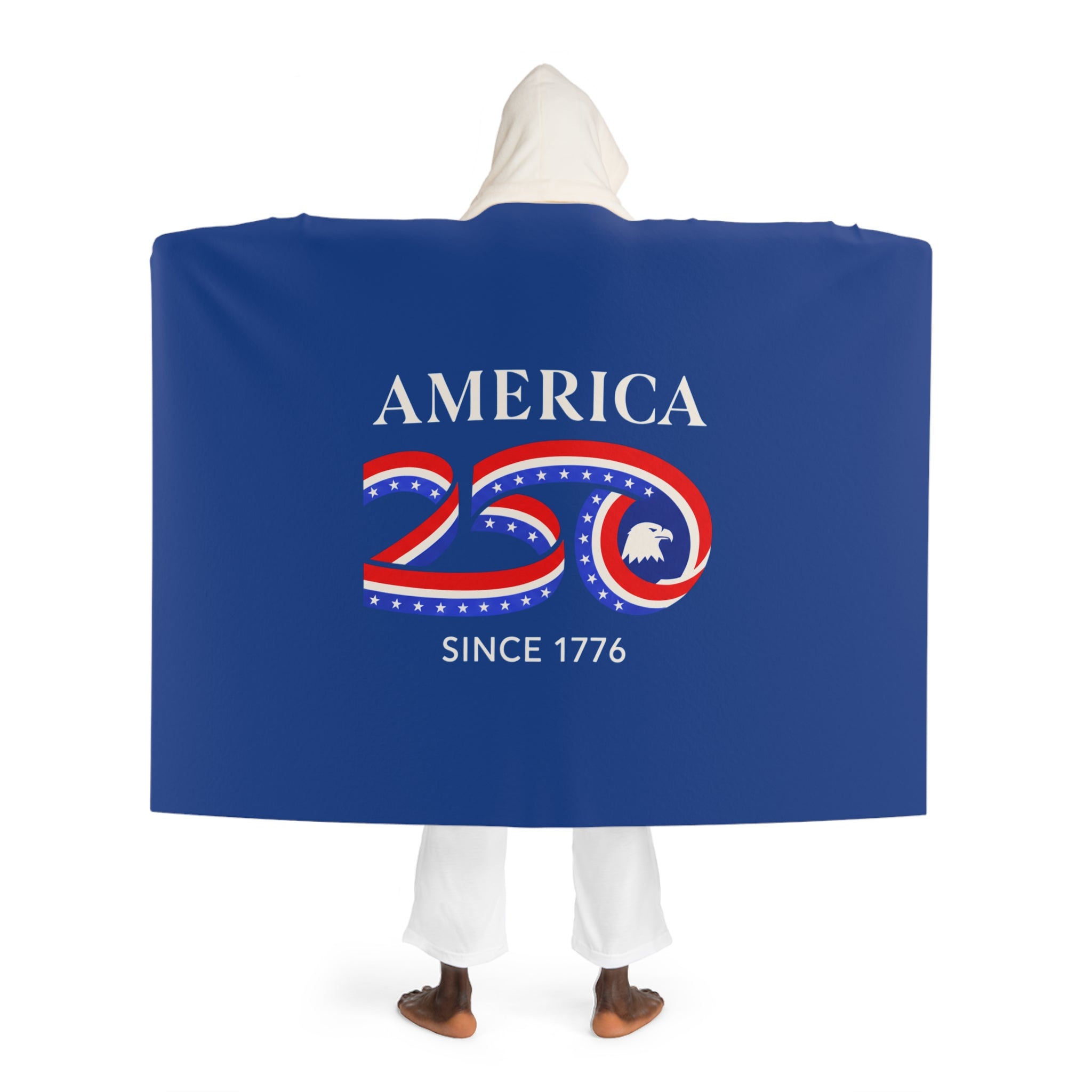 America 250 Hooded Sherpa Cozy Blanket