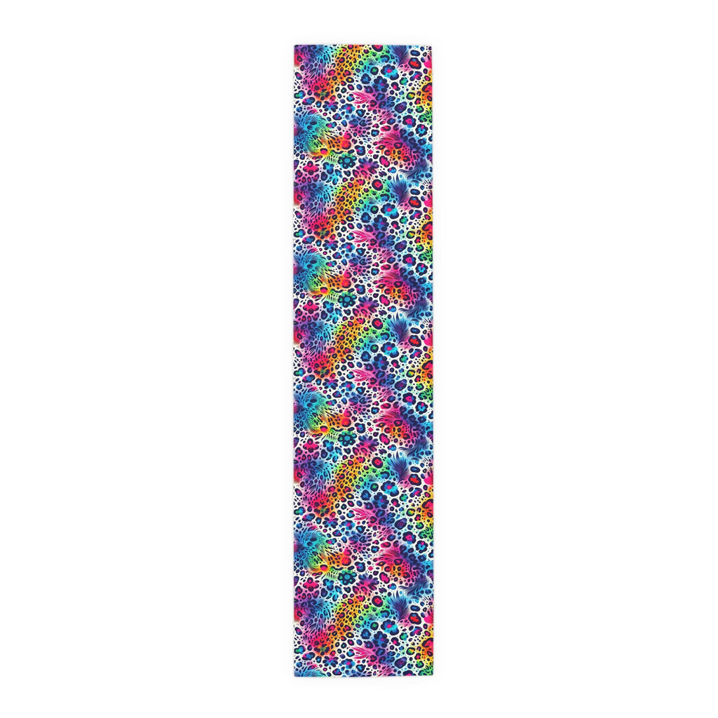 Bespattered Facade Neon Animal Print Table Runner (2 sizes)