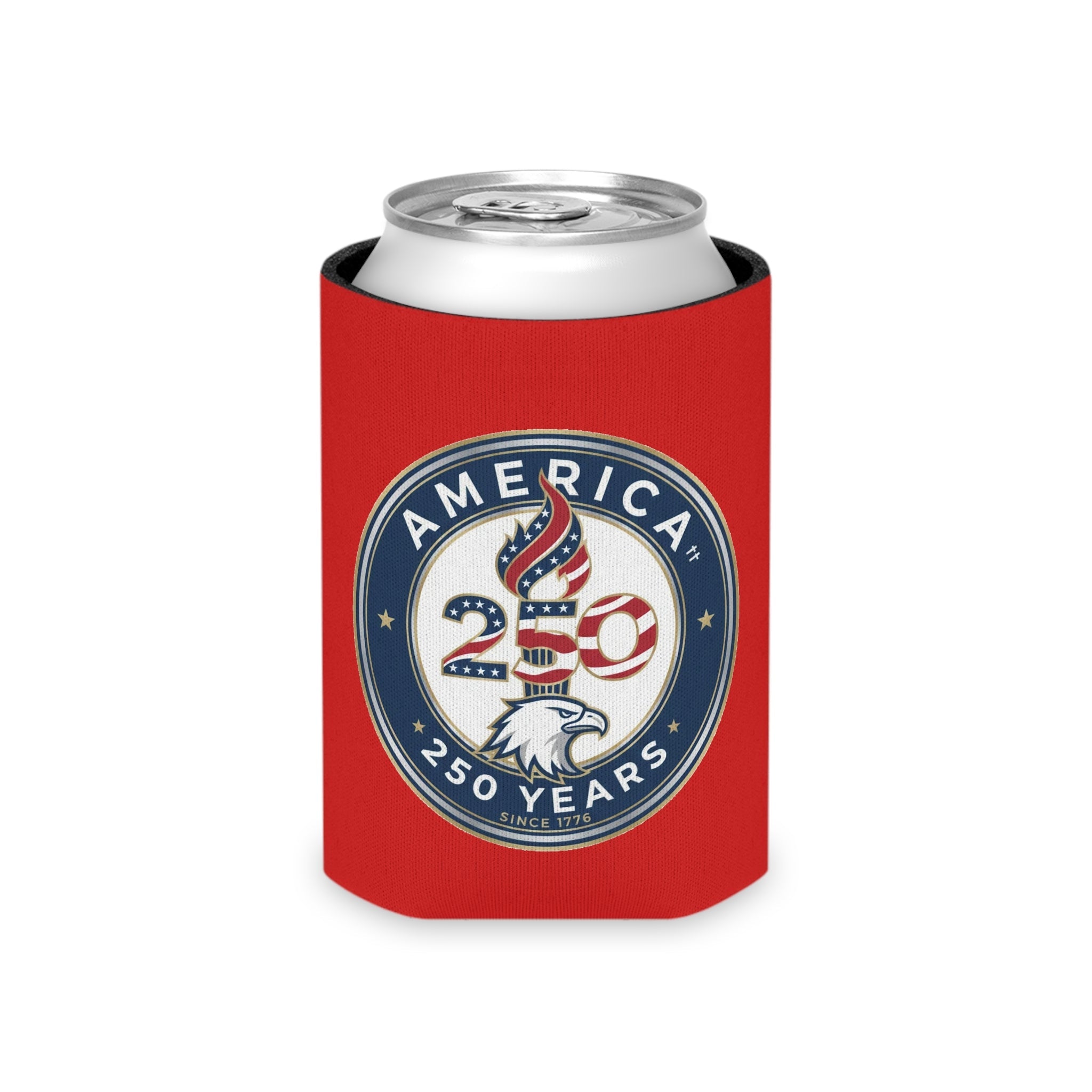 America 250 Can Cooler – Patriotic 250 Years Eagle Beer Koozie
