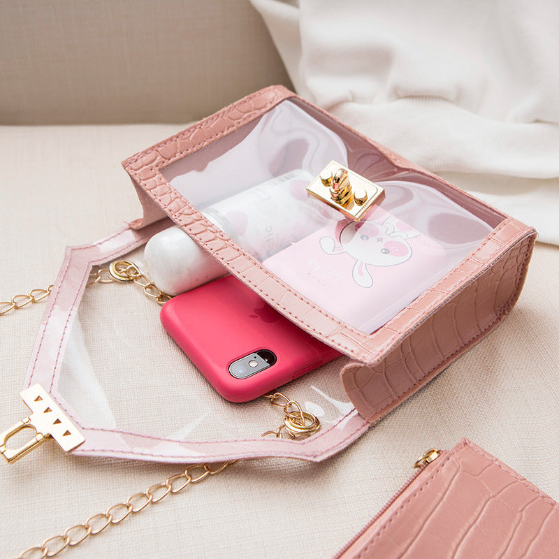 Transparent High-End Evening Clutch and Mini Bag