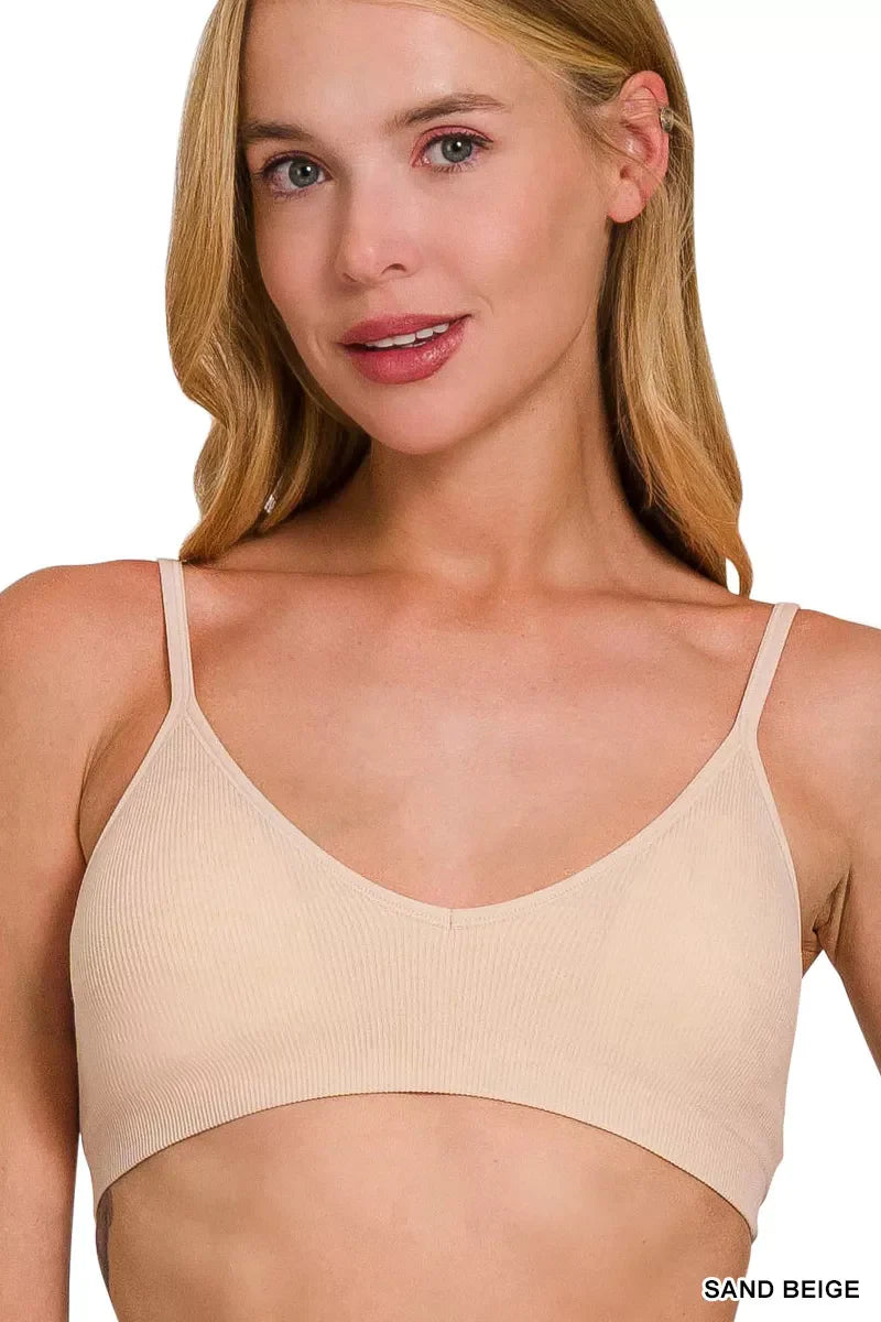 Zenana Seamless Classic Bra with Removable Bra Pads