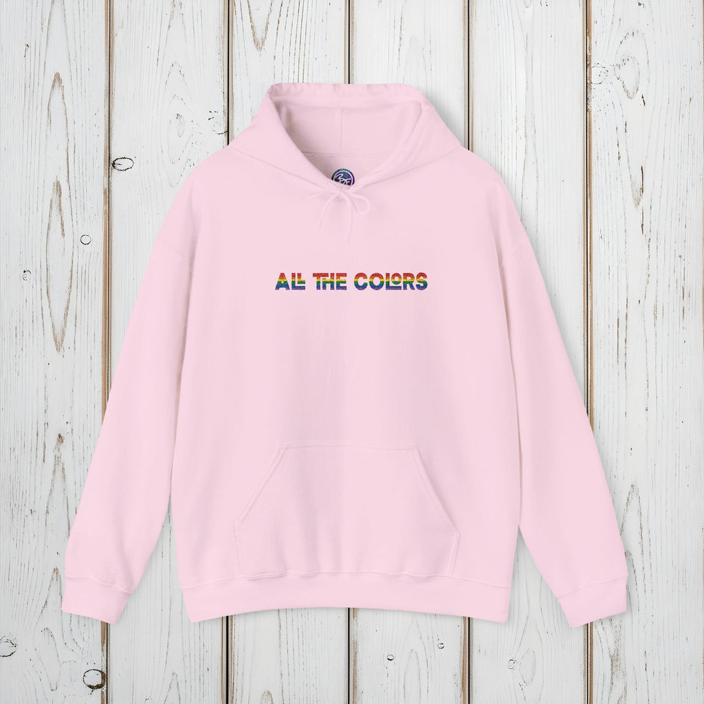 Bespattered Facade "All the Colors" Rainbow Embroidered Unisex Heavy Blend™ Hooded Sweatshirt