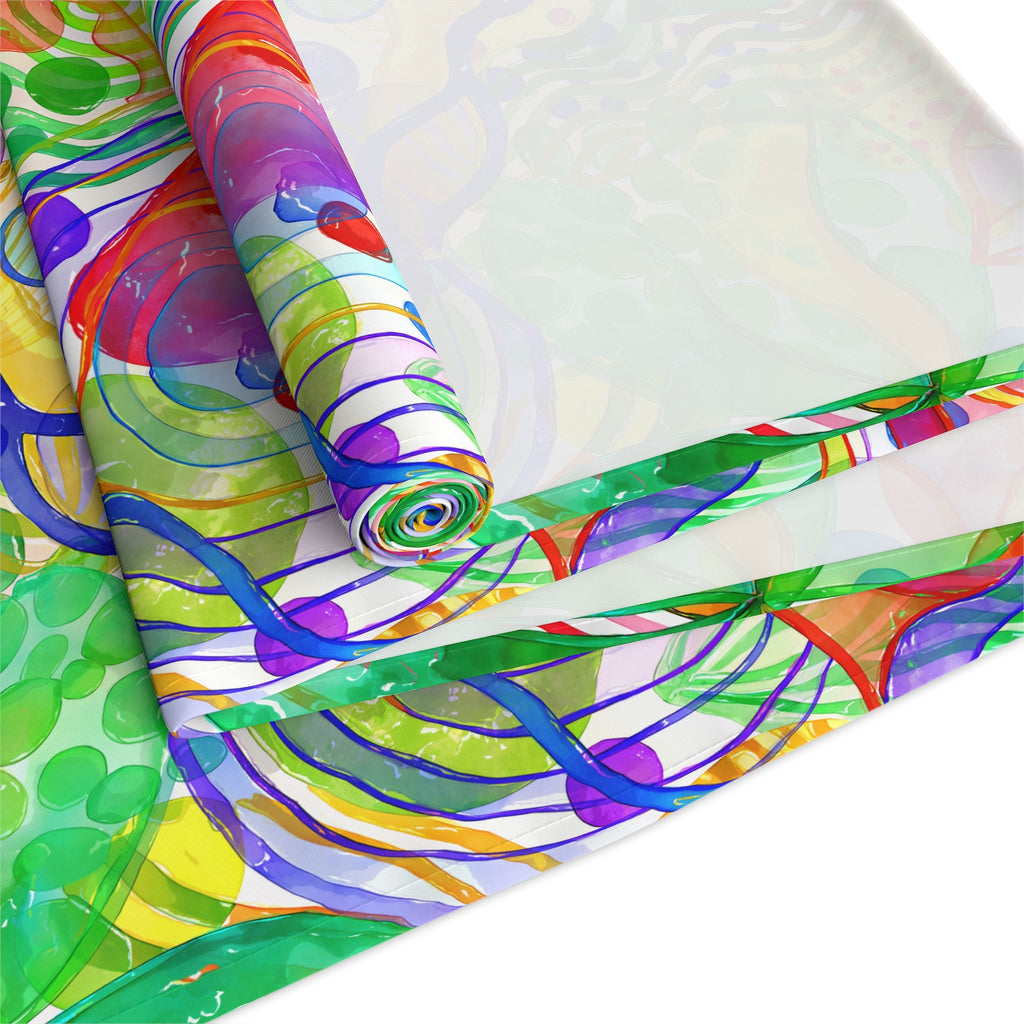 Bespattered Facade Rainbow Shapes Table Runner (2 sizes)