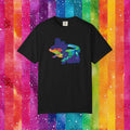 Bespattered Facade Rainbow Ally Gator Colorful LGBTQ+ Pride Premium Unisex Comfort Colors Garment Dyed 100% Cotton T-Shirt