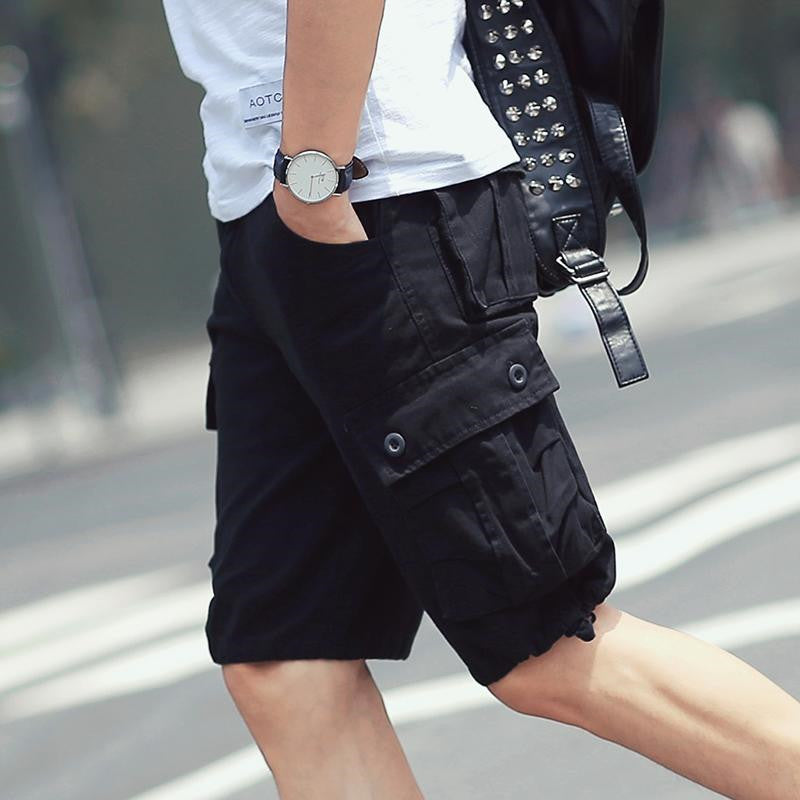 Men's Casual Five-Point Overalls Shorts Pants