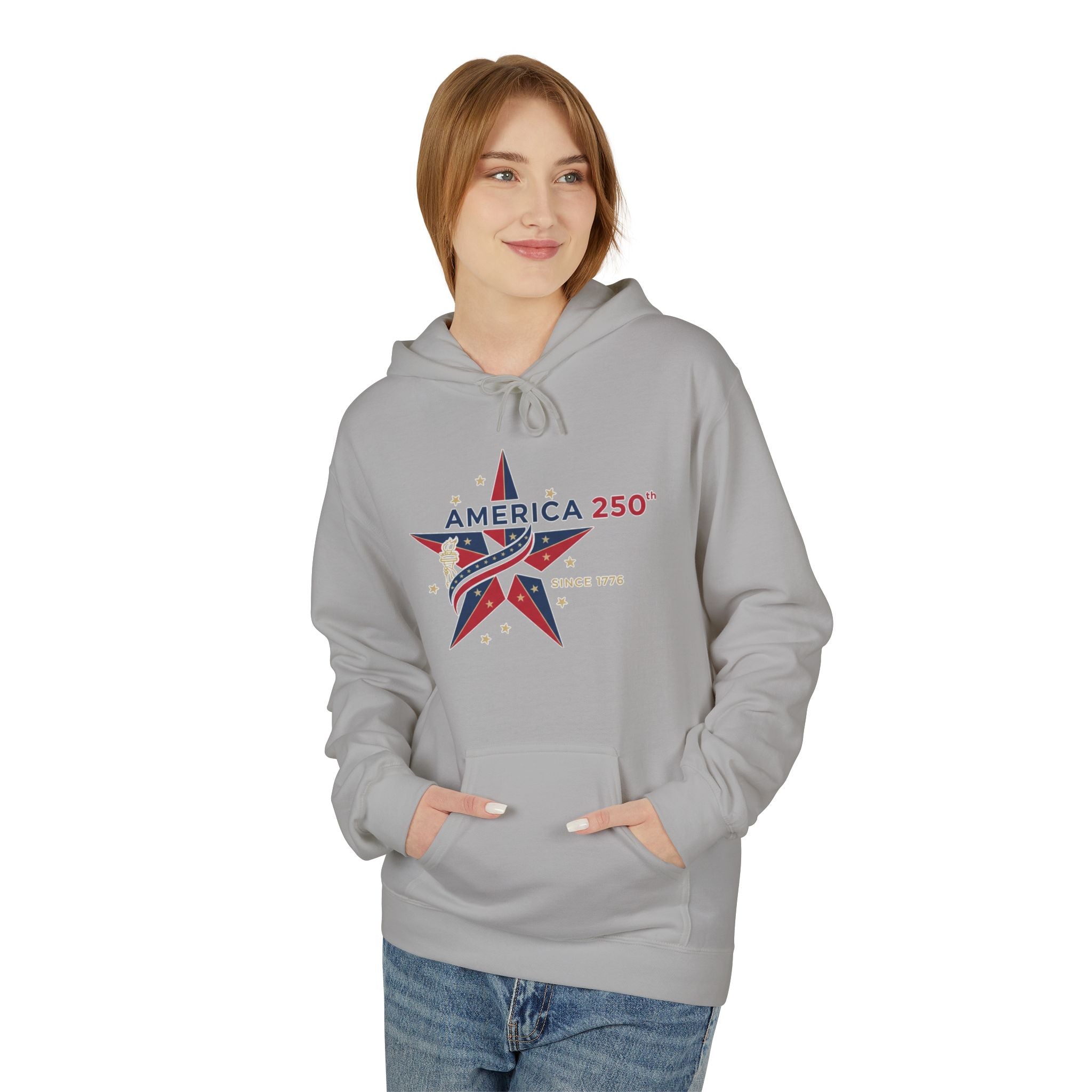 America Star 250 – USA Flag Patriotic Celebration Pullover
