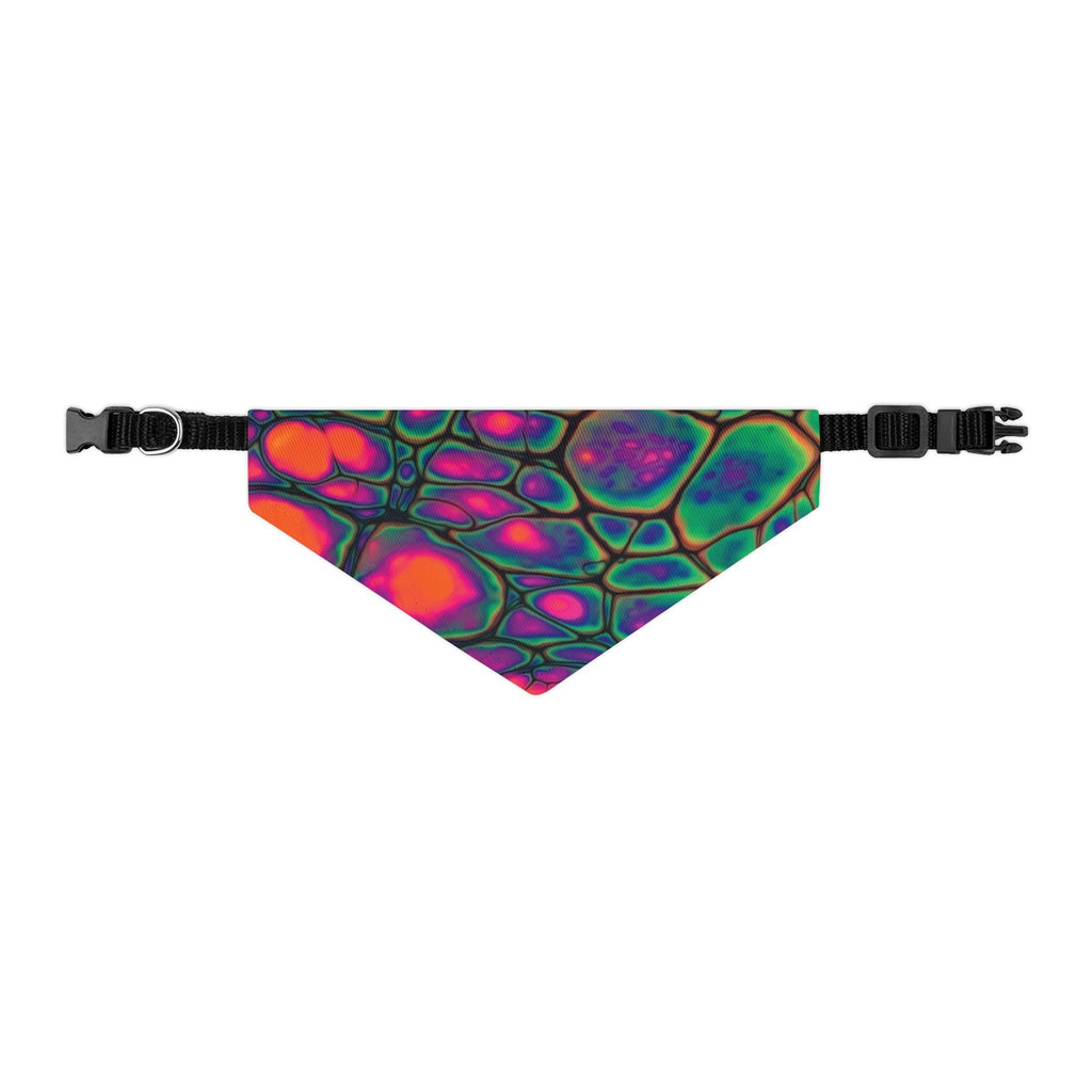 Bespattered Facade Neon Butterfly Pet Bandana Collar