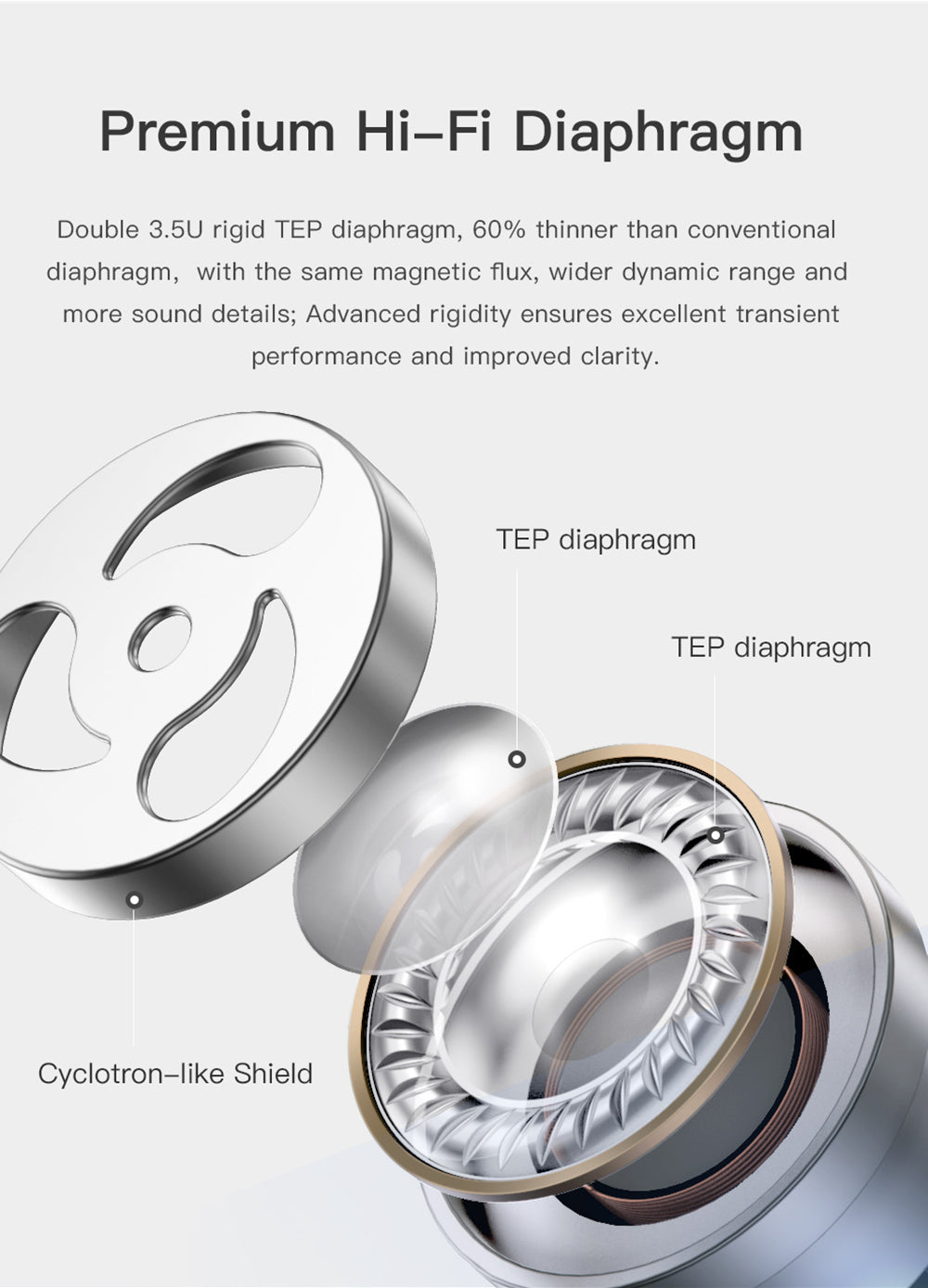 Weize TP1 Wireless TWS Bluetooth Earbuds with Long Battery