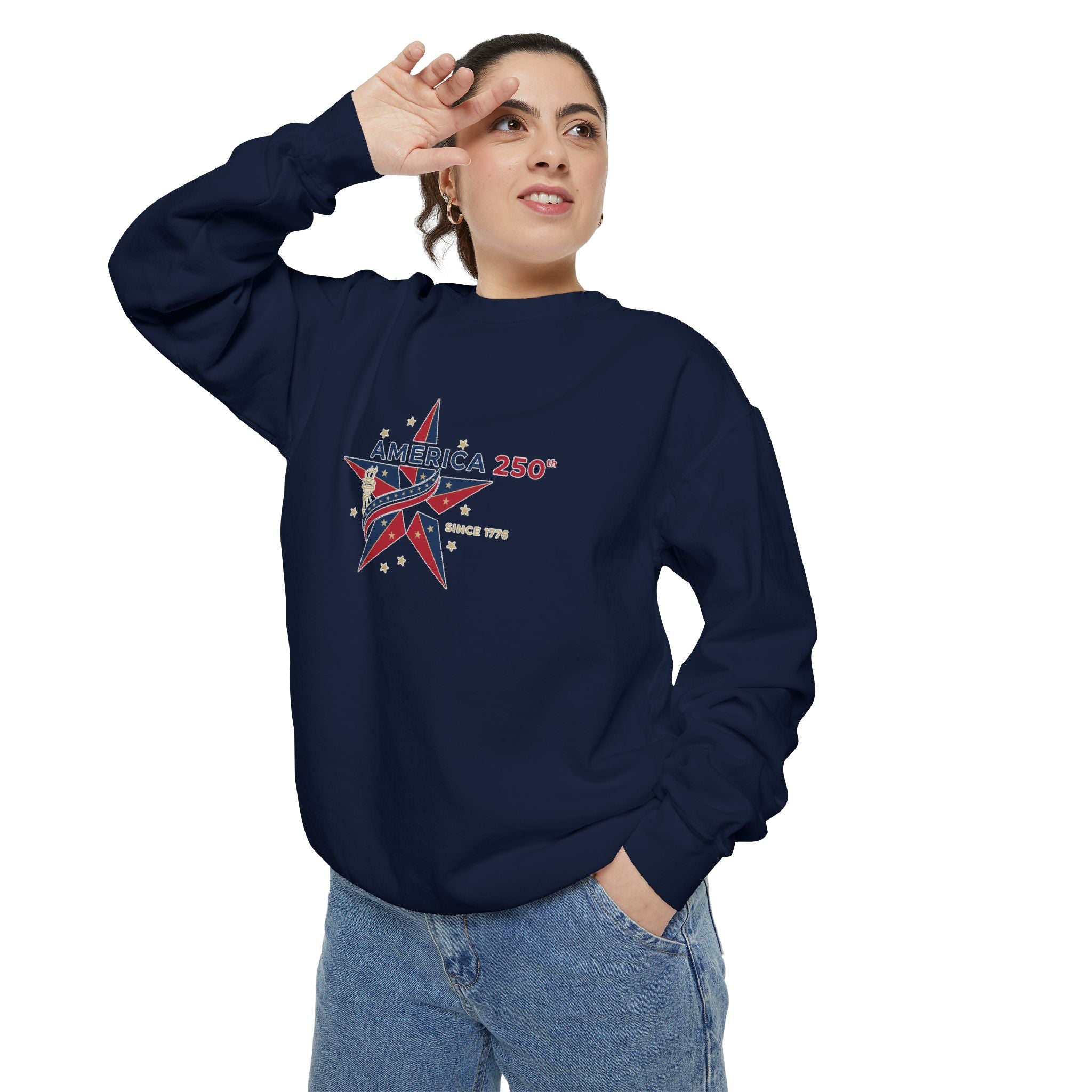 America Star 250 -  Happy Birthday USA Sweatshirt