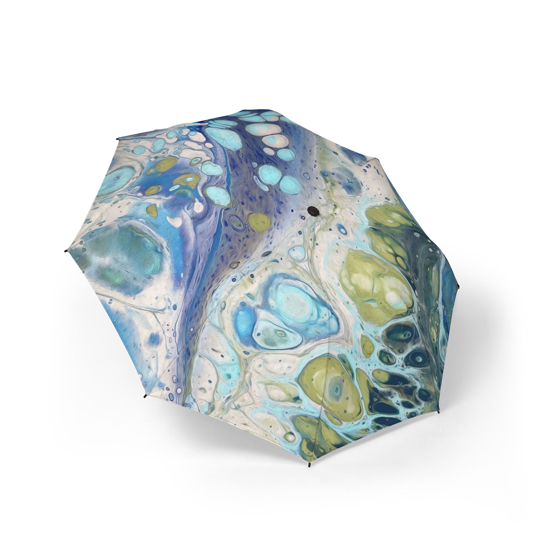 Bespattered Facade Sea Turtle Foldable Umbrella — Compact Semi-Automatic Rain Parasol