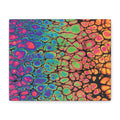 Bespattered Facade Neon Goodness Stretched Matte Canvas Art Prints | Multiple Sizes