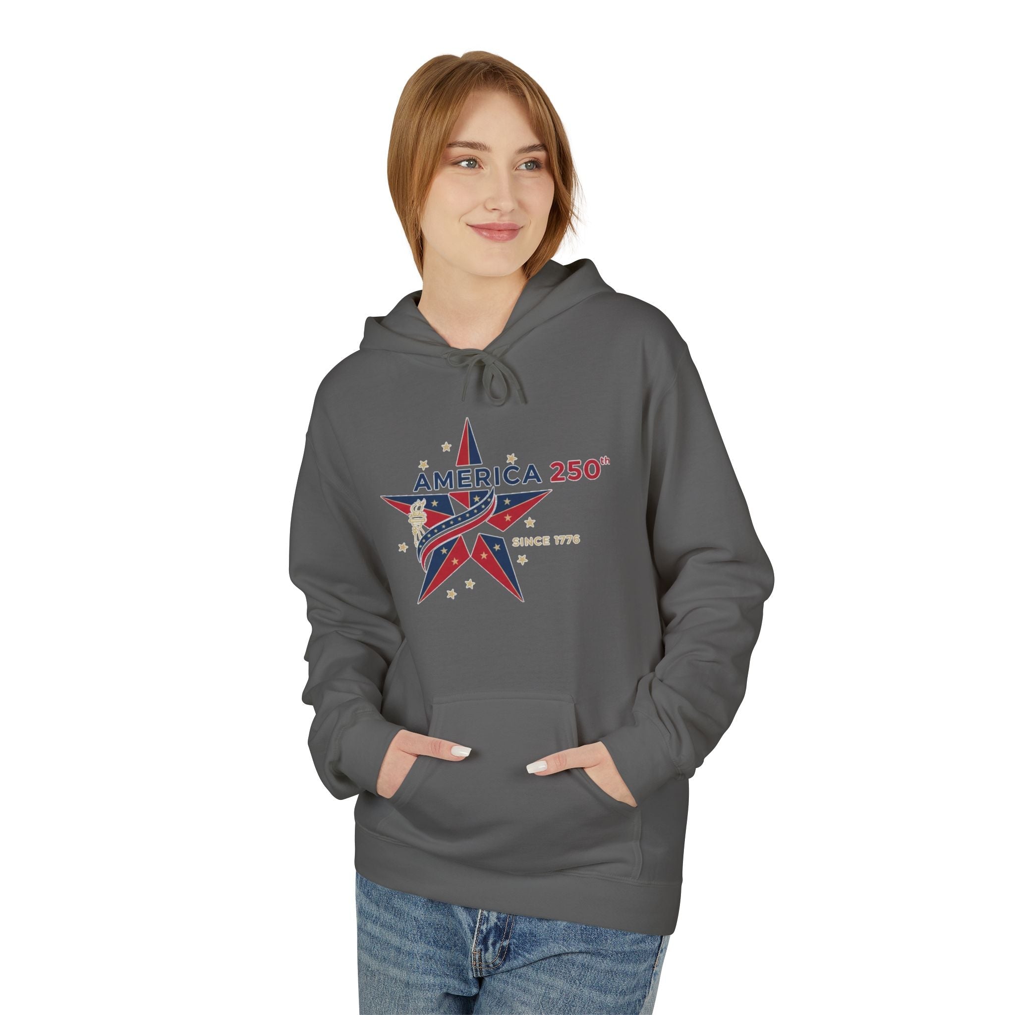 America Star 250 – USA Flag Patriotic Celebration Pullover