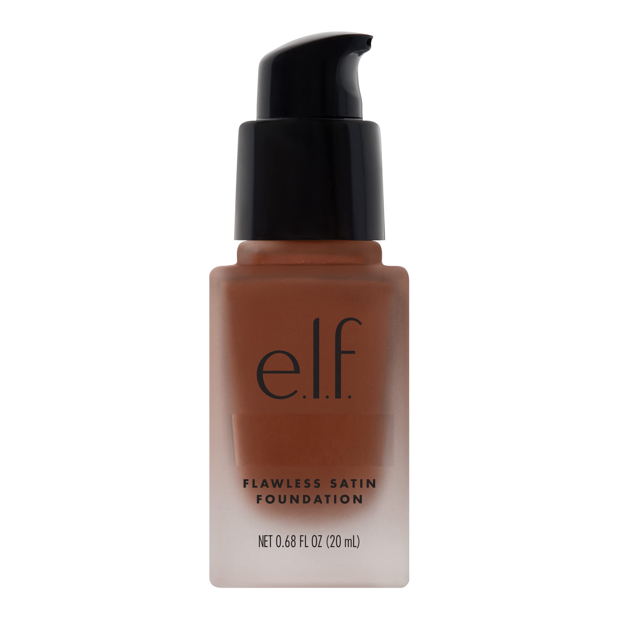 e.l.f. Flawless Satin Foundation Lightweight & Medium Coverage Semi-Matte Finish Vegan & Cruelty-Free Truffle 0.68 Fl Oz (20mL)