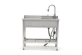 Stainless Steel Utility Sink, Freestanding Sink 2