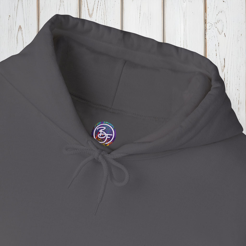 Bespattered Facade "All the Colors" Rainbow Block Embroidered Unisex Heavy Blend™ Hooded Sweatshirt