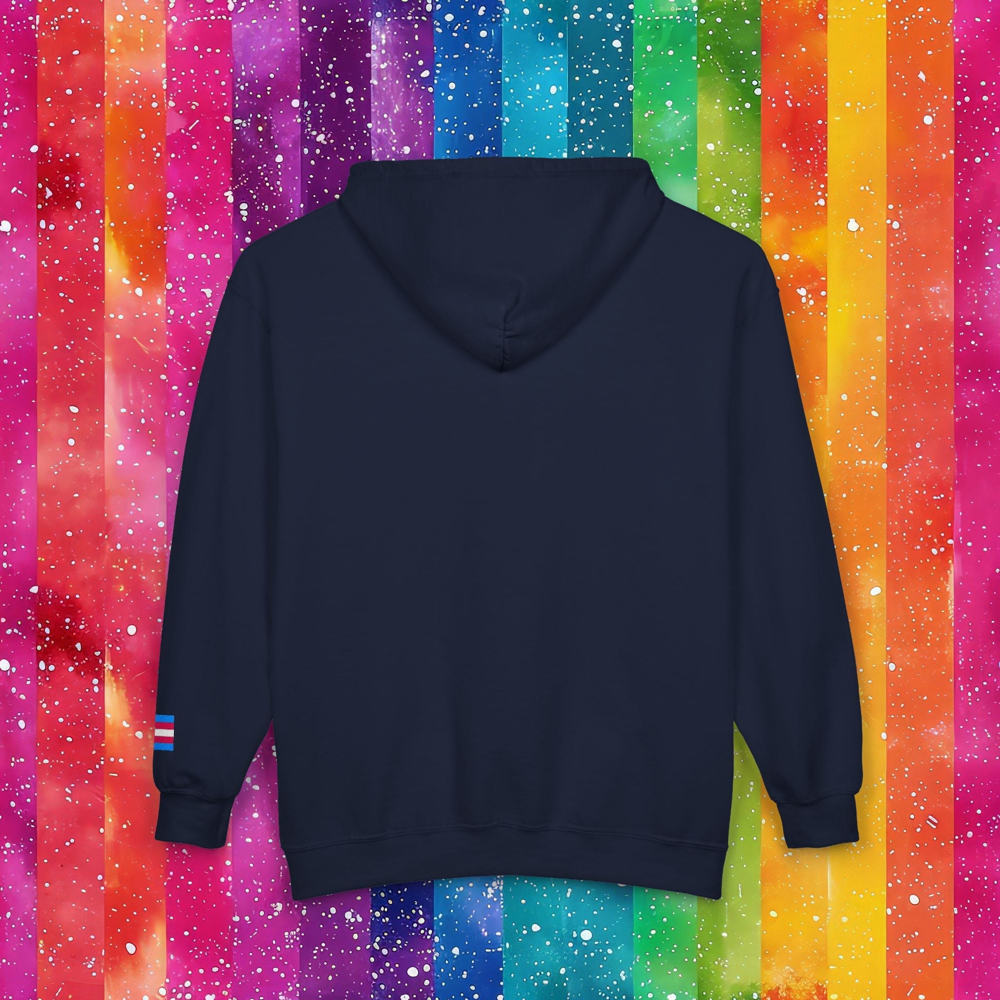 Bespattered Facade Protect the Dolls LGBTQ+ Pride Trans Support Embroidered Full-Zip Hoodie