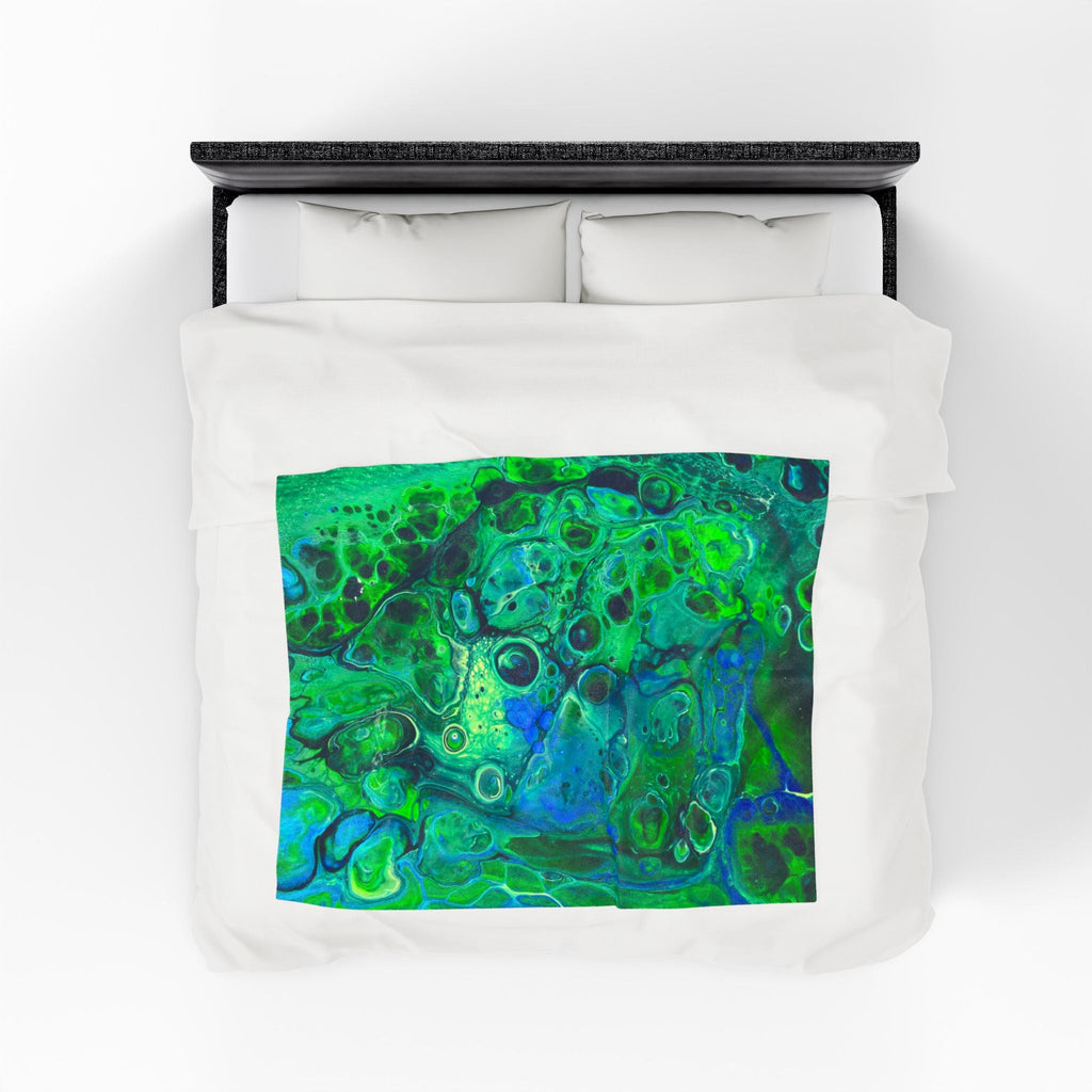 Bespattered Facade Radioactive Velveteen Plush Blanket | 3 Sizes