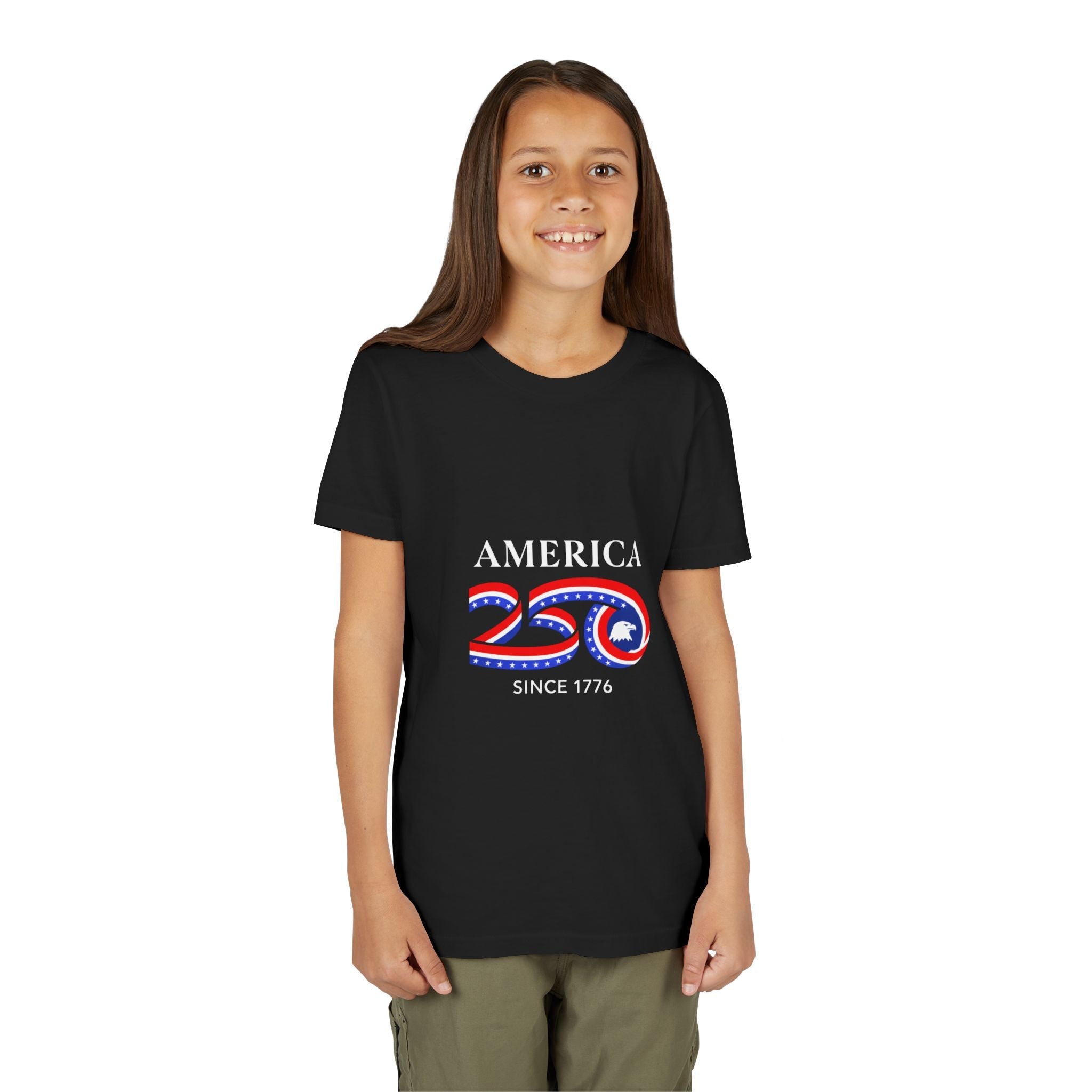 Youth Tee - "America 250 Since 1776" Patriotic 250th Anniversary Kids T-Shirt