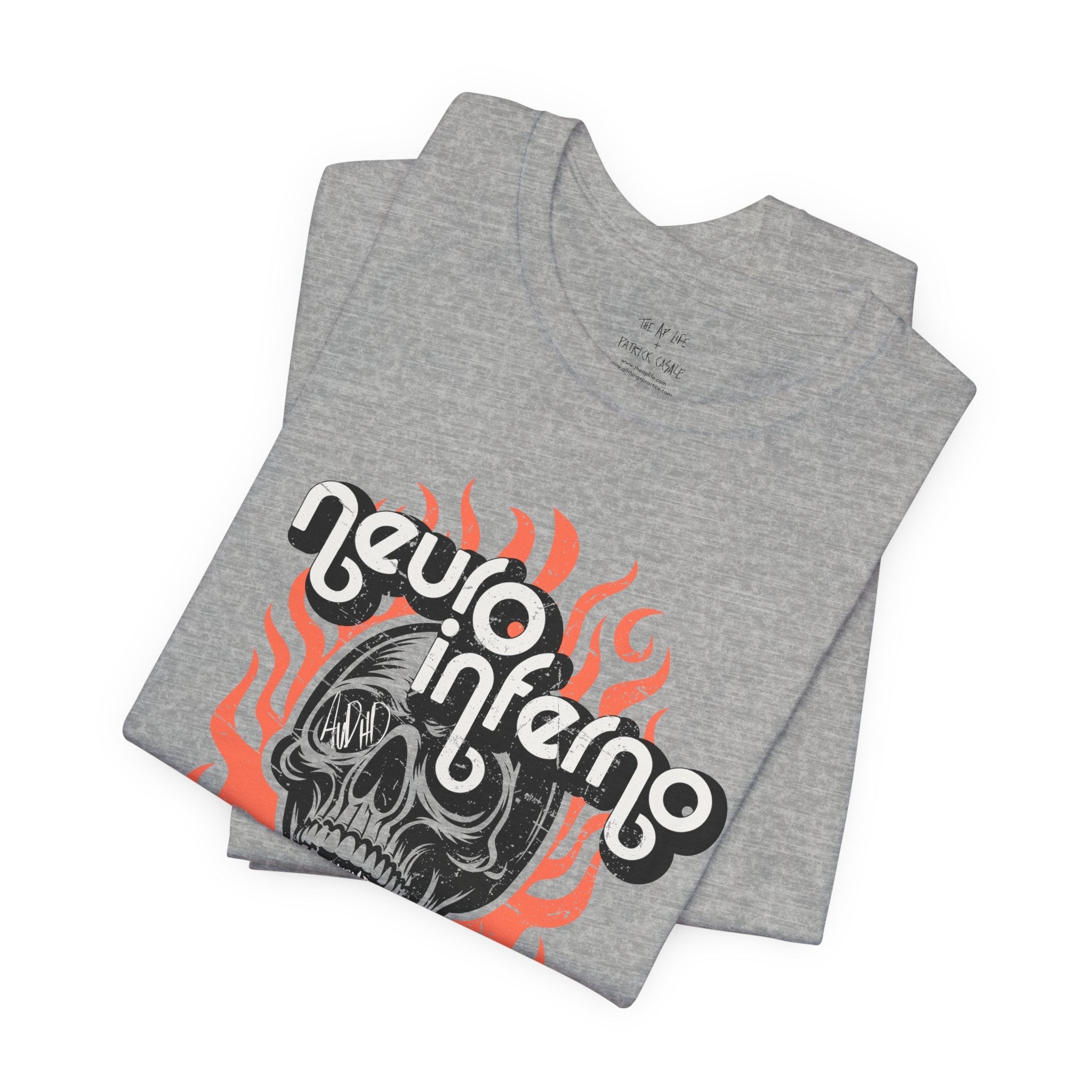 Neuro Inferno - AuDHD Burnout - Patrick Casale - Adult Unisex Jersey Tee (Ships Internationally)