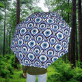 Evil Eye Foldable Umbrella — Compact Semi-Automatic Rain Parasol