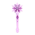Toddmomy Light Up Snowflake Glow Wand Snowflake Wand Princess Wand Light up Wand with Sound for Kids Girls Princess Birthday Party Costume Accessories Toy
