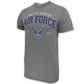 Armed Forces Gear US Air Force Wings Est. 1947 Faded Short-Sleeve T-Shirt - Licensed United States Air Force Shirts for Men (Gray Large)