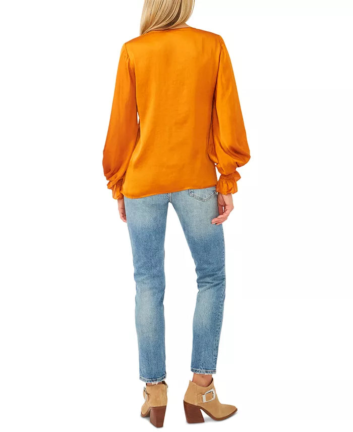 Vince Camuto Blouson-Sleeve Blouse, Size XS