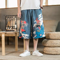 Men's Loose Wide-Leg Straight Five-Point Shorts