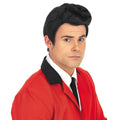 fun shack 50s Mens Wig Black Wig for Men 50s Sideburns Costume Black Wig Boy Mens 1950 Wig