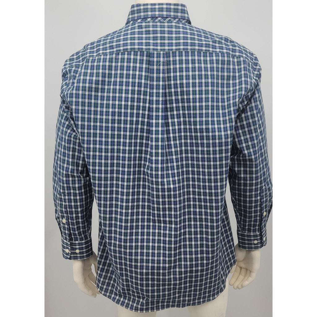 Club Room Men’s Classic/Regular Fit Stretch Plaid Dress Shirt