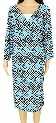 INC Womens Plus Ruched Printed Sheath Dress, 1X