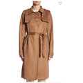 BLVD Faux Suede Trench Coat, Size Small