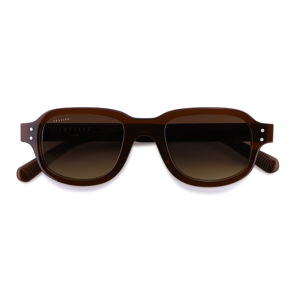 Tres 48mm Rectangle Sunglasses | Brown