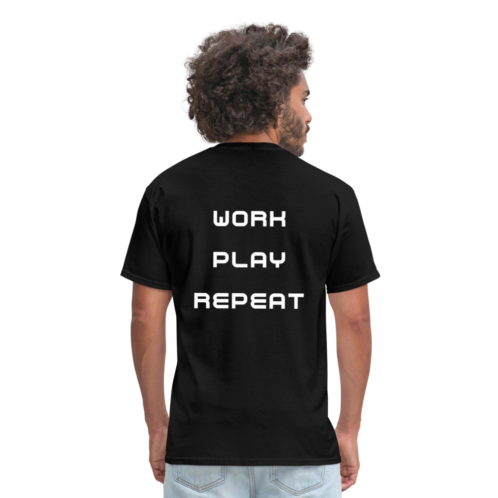 “Get Hyped. Work. Play. Repeat.” – Tee by Nicholas Melo