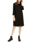 Eileen Fisher Womens Sleeve Cowl Neck Above the Knee Dress,Size XS