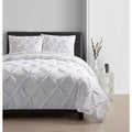 Vcny Home Carmen Pintuck 4 Piece Comforter Set, Queen Bedding